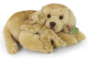 Golden Retriever med valp, 32cm - Rappa Toys